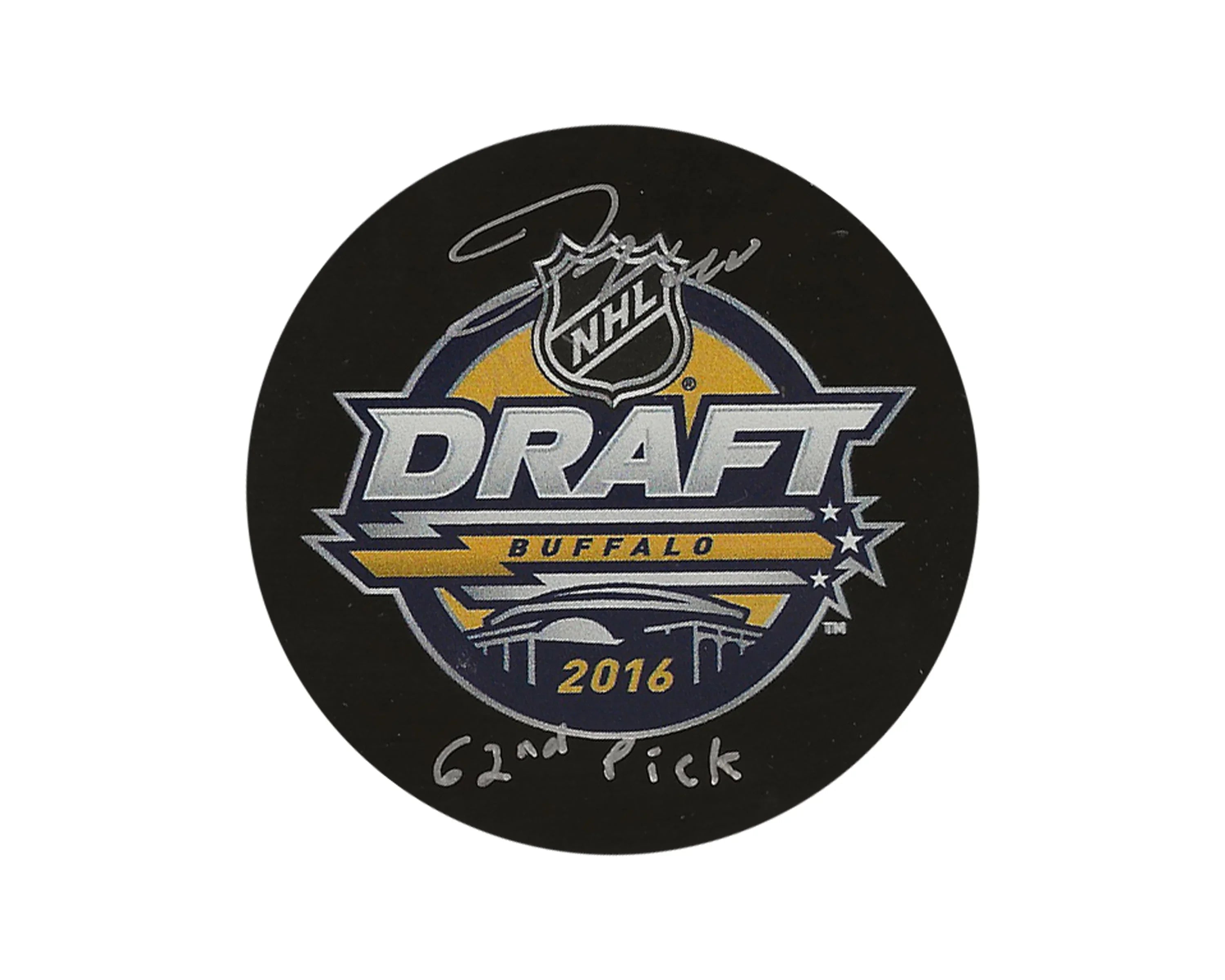 Joseph Woll Autographed 2016 NHL Draft Puck Inscribed '62nd Pick'