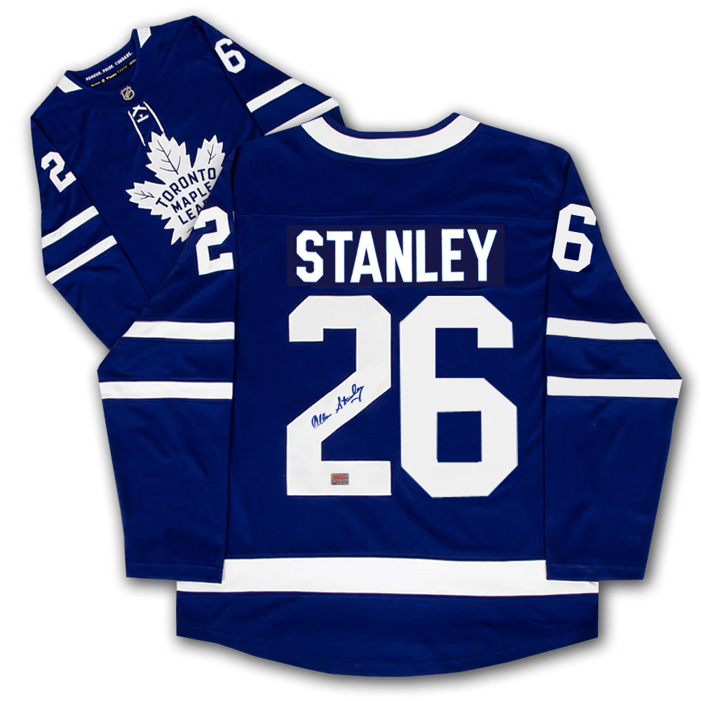 ALLAN STANLEY AUTOGRAPHED TORONTO MAPLE LEAFS JERSEY