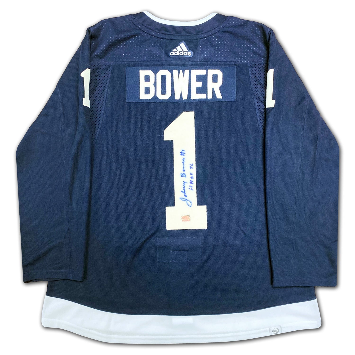 JOHNNY BOWER SIGNED TORONTO ARENAS ADIDAS JERSEY
