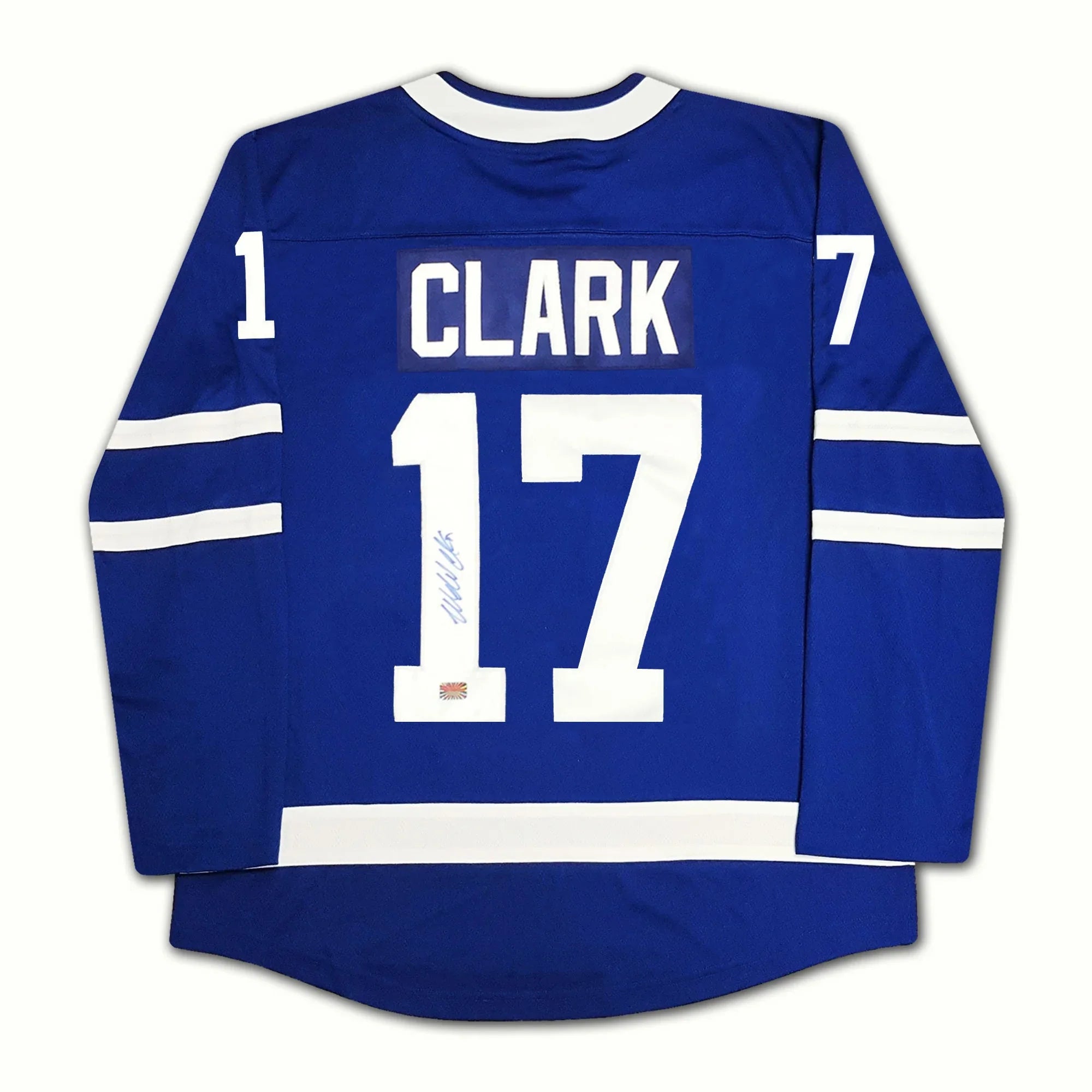 WENDEL CLARK AUTOGRAPHED BLUE TORONTO MAPLE LEAFS JERSEY