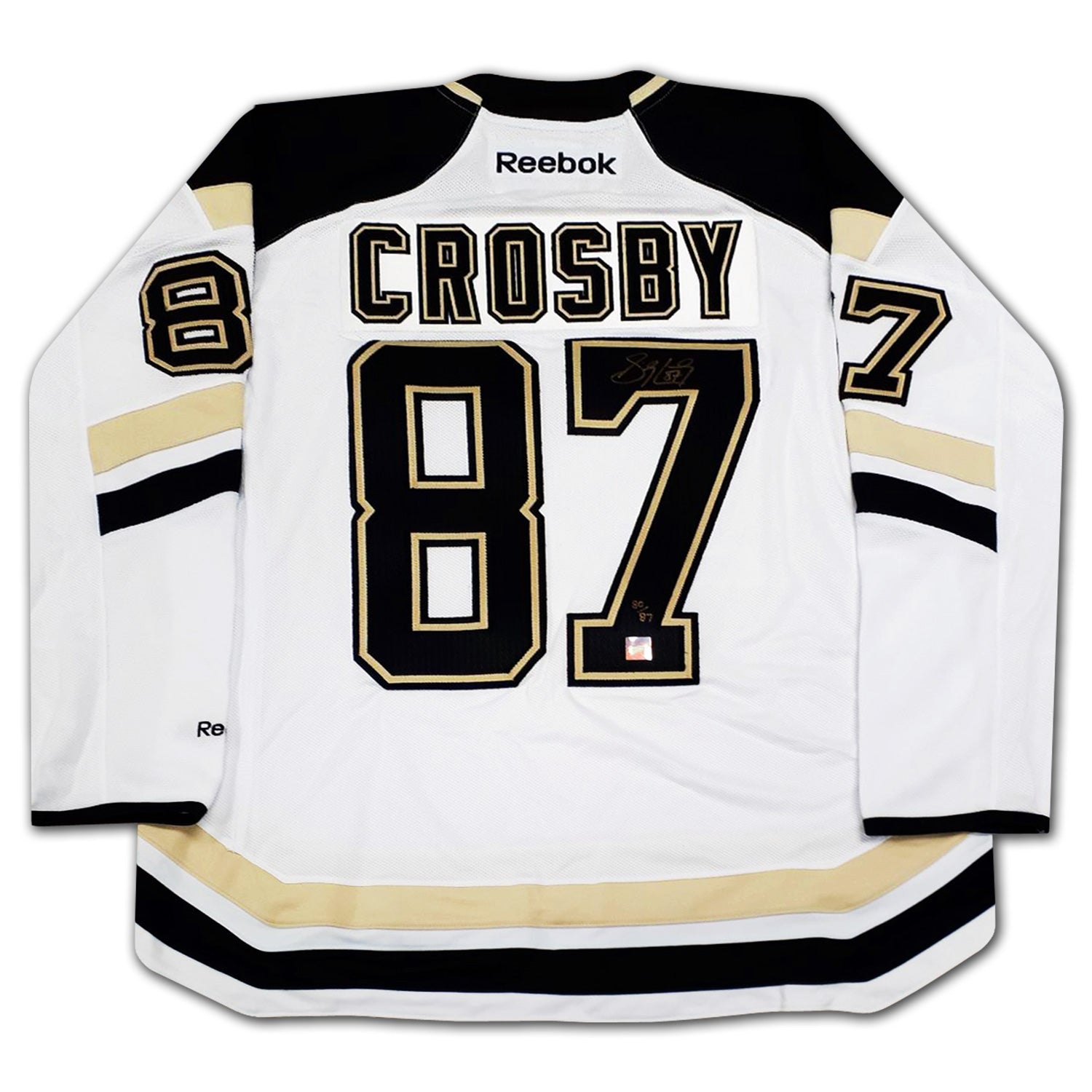 SIDNEY CROSBY SIGNED JERSEY PITTSBURGH PENGUINS LTD ED /87