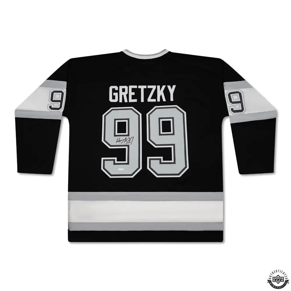 WAYNE GRETZKY SIGNED THROWBACK JERSEY MITCHELL & NESS '92-93 - L.A. KINGS - UDA