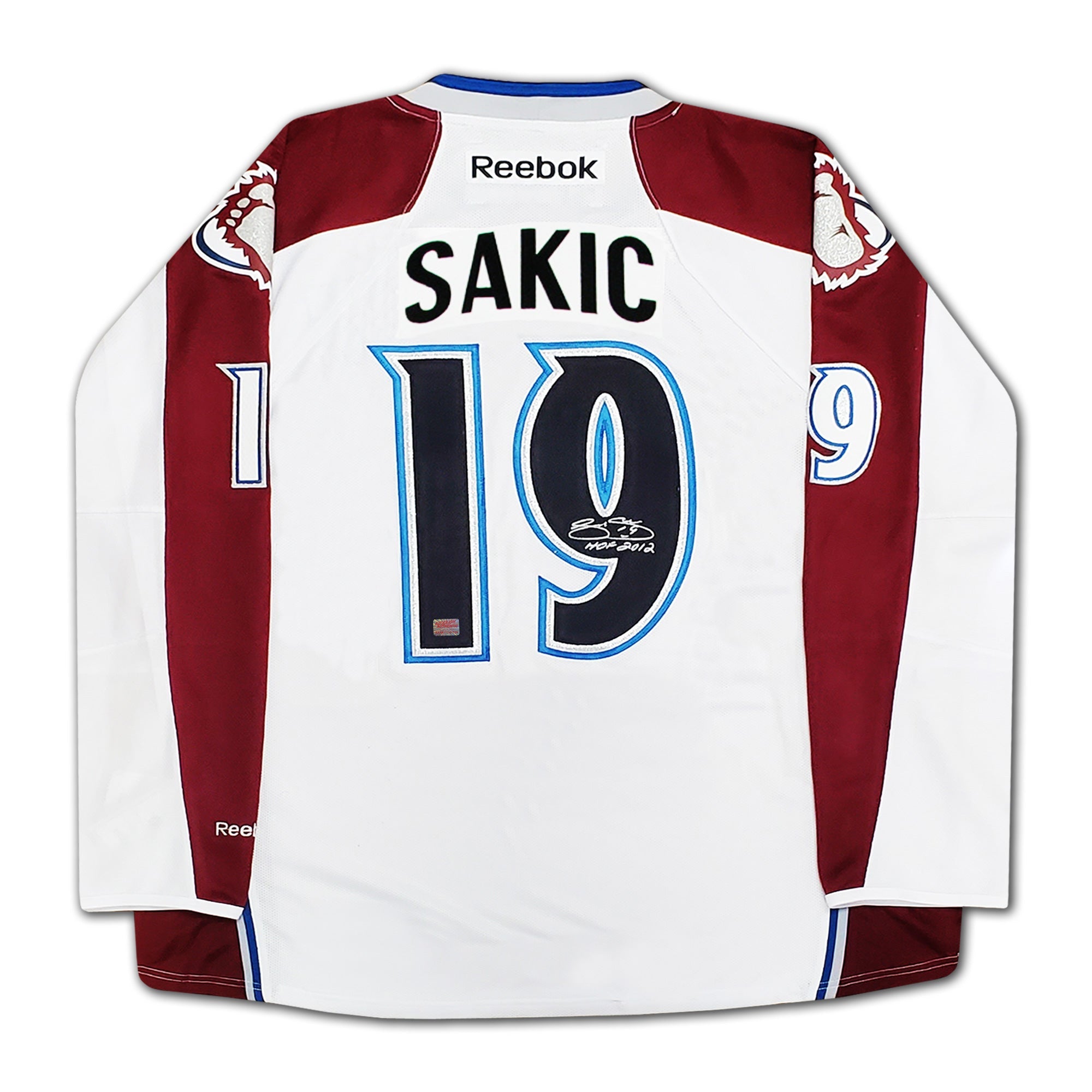 JOE SAKIC AUTOGRAPHED JERSEY COLORADO AVALANCE - WHITE - Image 2