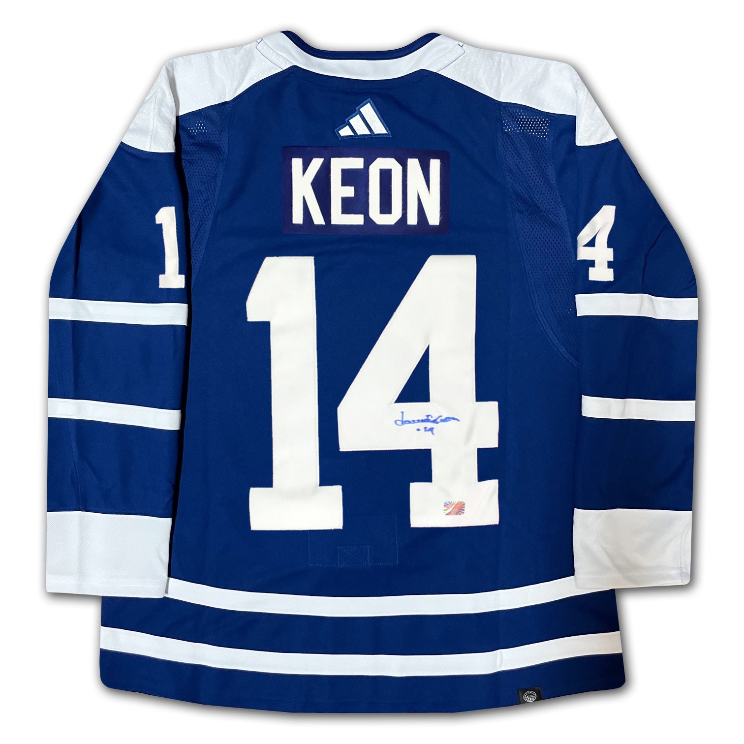 DAVE KEON SIGNED MAPLE LEAFS REVERSE RETRO JERSEY