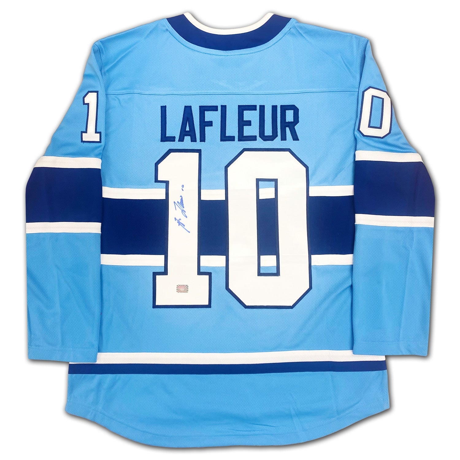 GUY LAFLEUR AUTOGRAPHED SPECIAL EDITION LIGHT BLUE JERSEY - MONTREAL CANADIENS