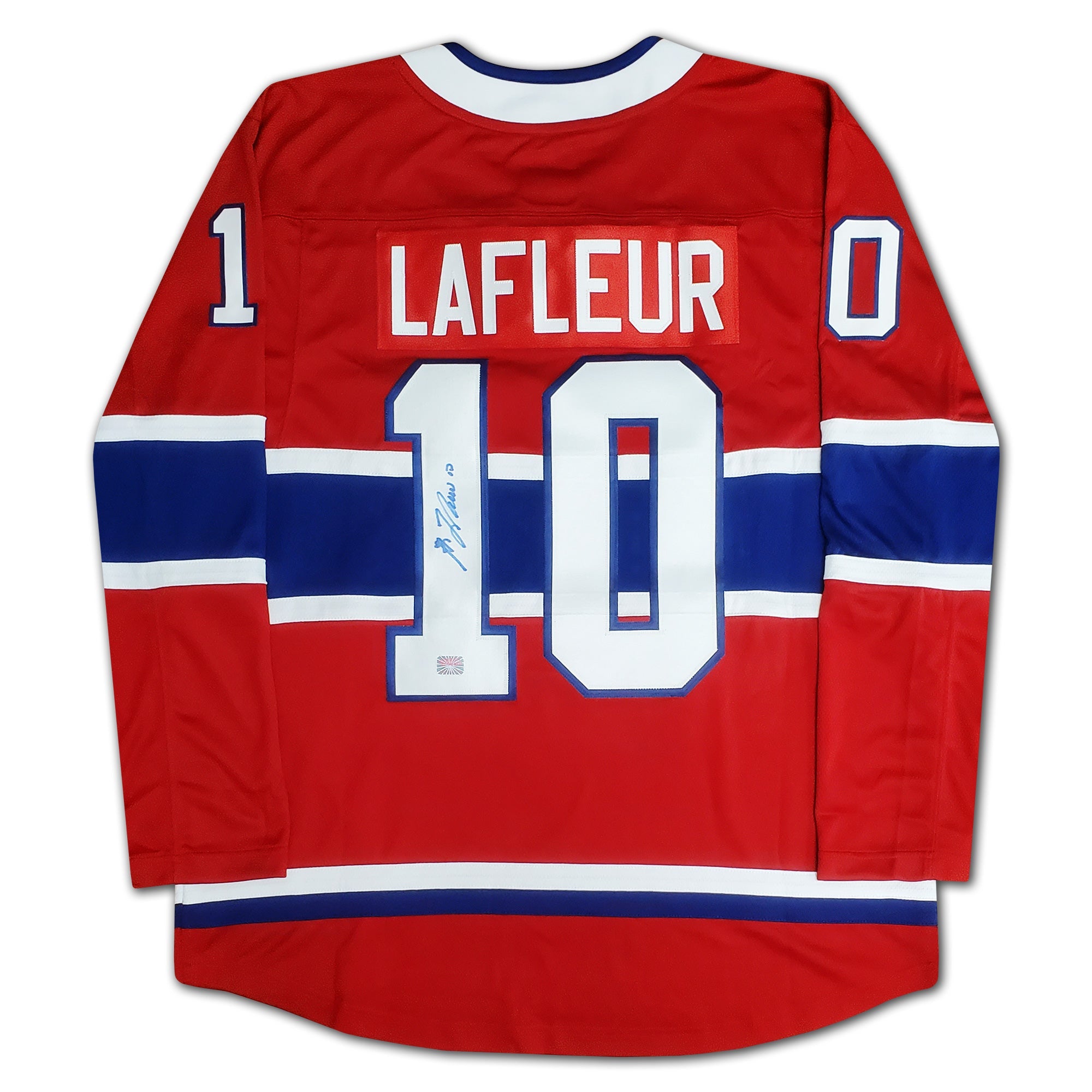 GUY LAFLEUR AUTOGRAPHED RED MONTREAL CANADIENS JERSEY