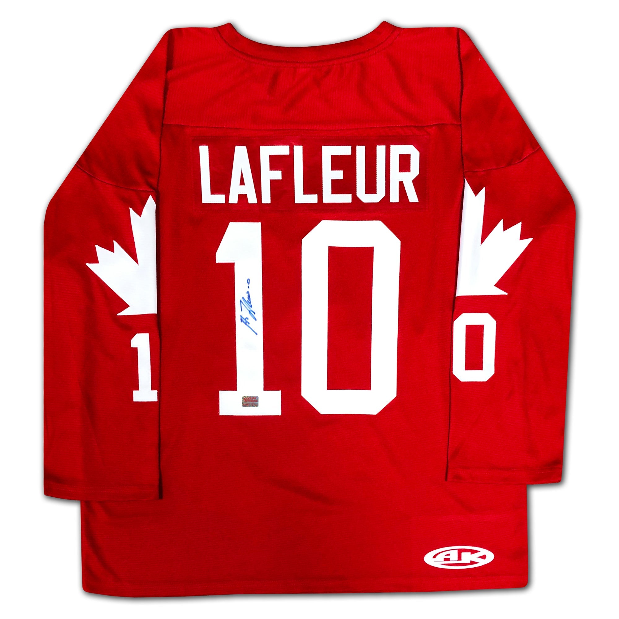 GUY LAFLEUR AUTOGRAPHED RED TEAM CANADA 1976 JERSEY