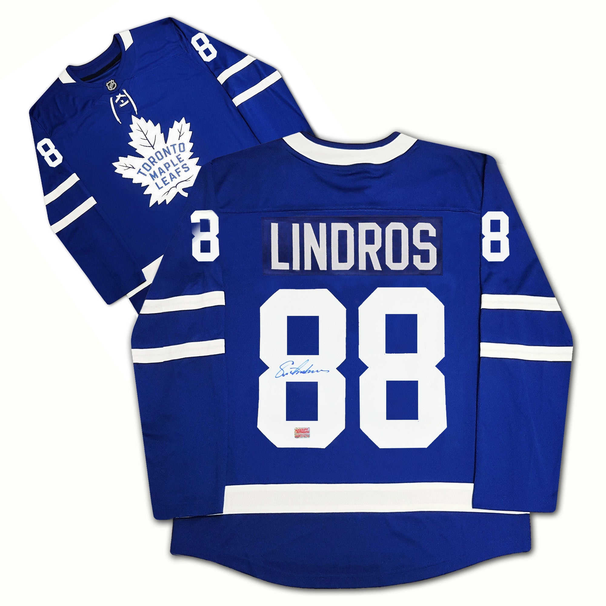 ERIC LINDROS AUTOGRAPHED TORONTO MAPLE LEAFS JERSEY