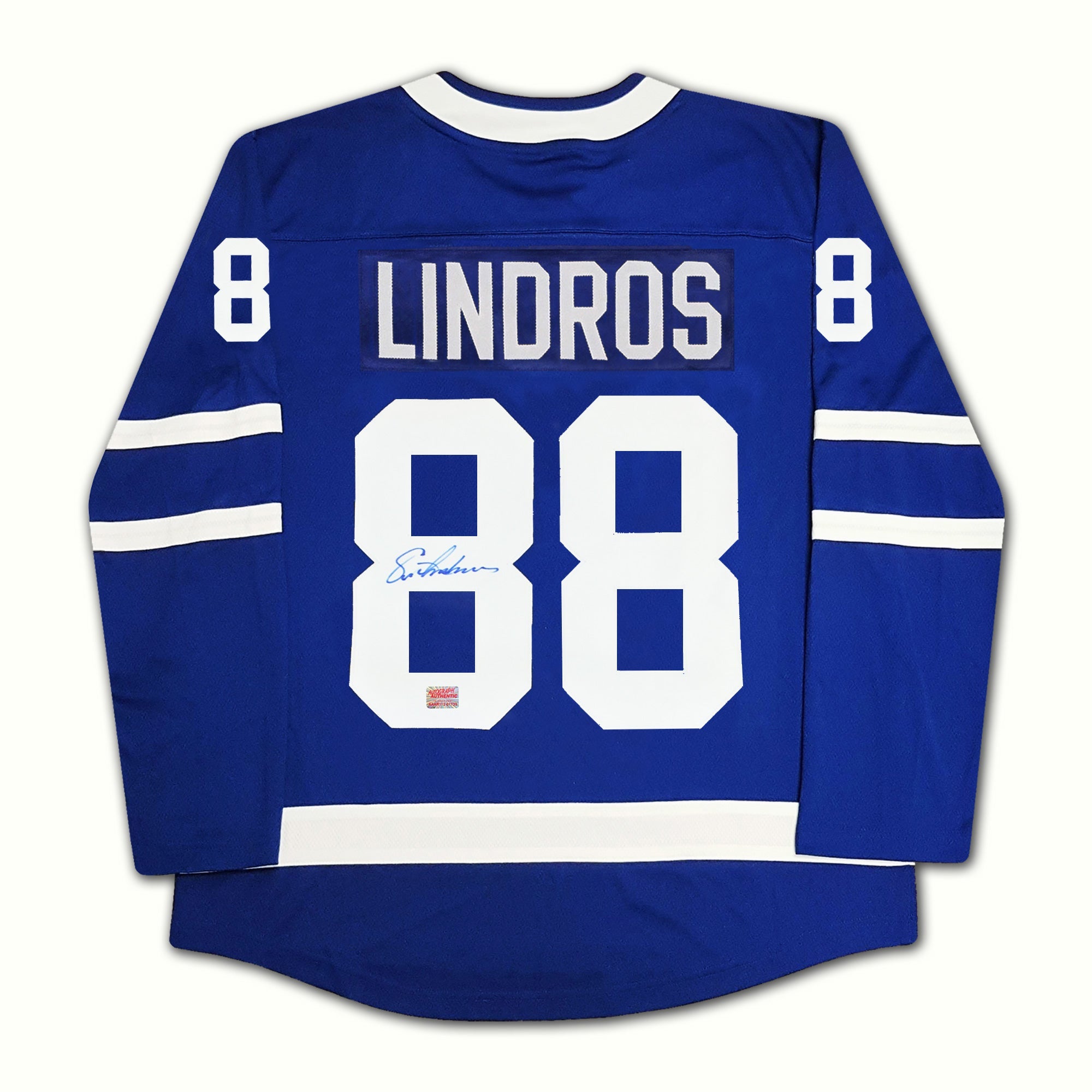 ERIC LINDROS AUTOGRAPHED TORONTO MAPLE LEAFS JERSEY