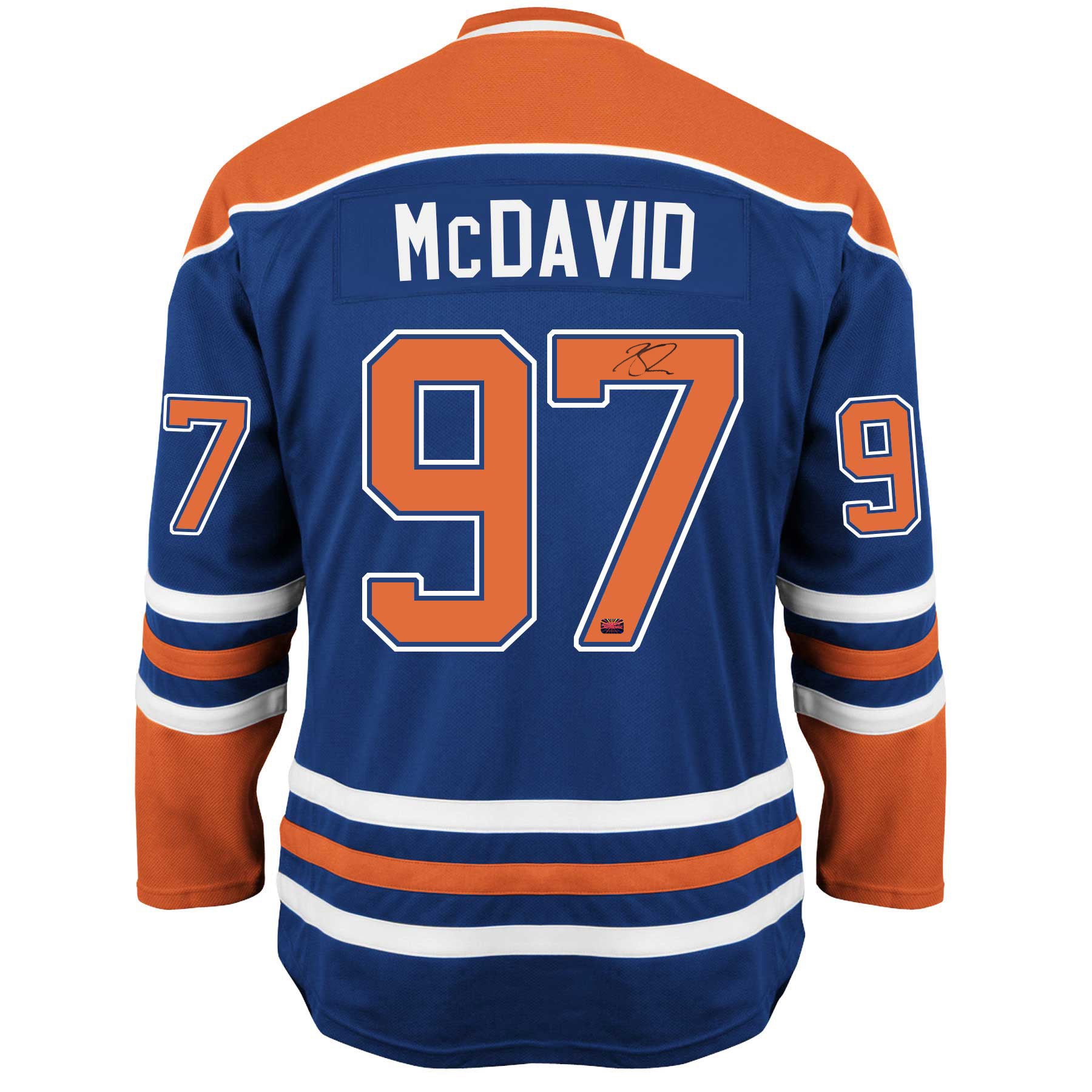 CONNOR MCDAVID EDMONTON OILERS BLUE AUTOGRAPHED JERSEY