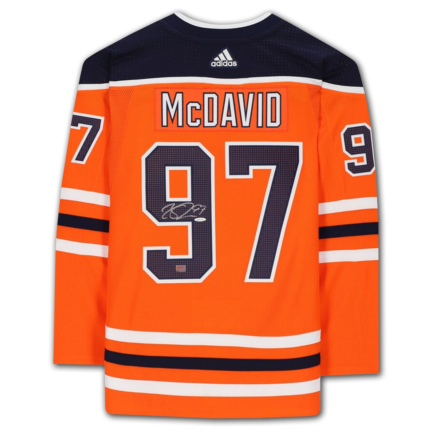 CONNOR MCDAVID EDMONTON OILERS ORANGE AUTOGRAPHED JERSEY - Image 2