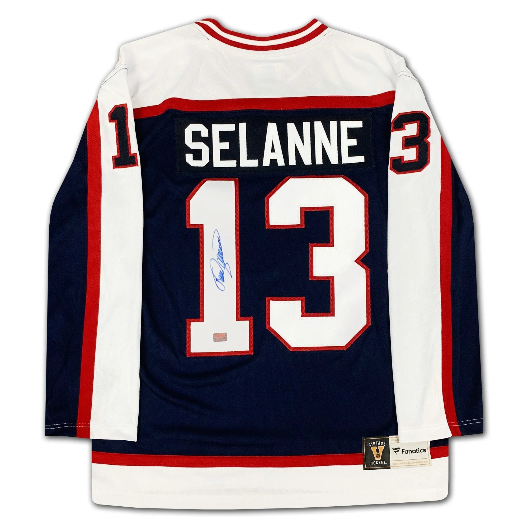 TEEMU SELANNE AUTOGRAPHED WINNIPEG JETS JERSEY