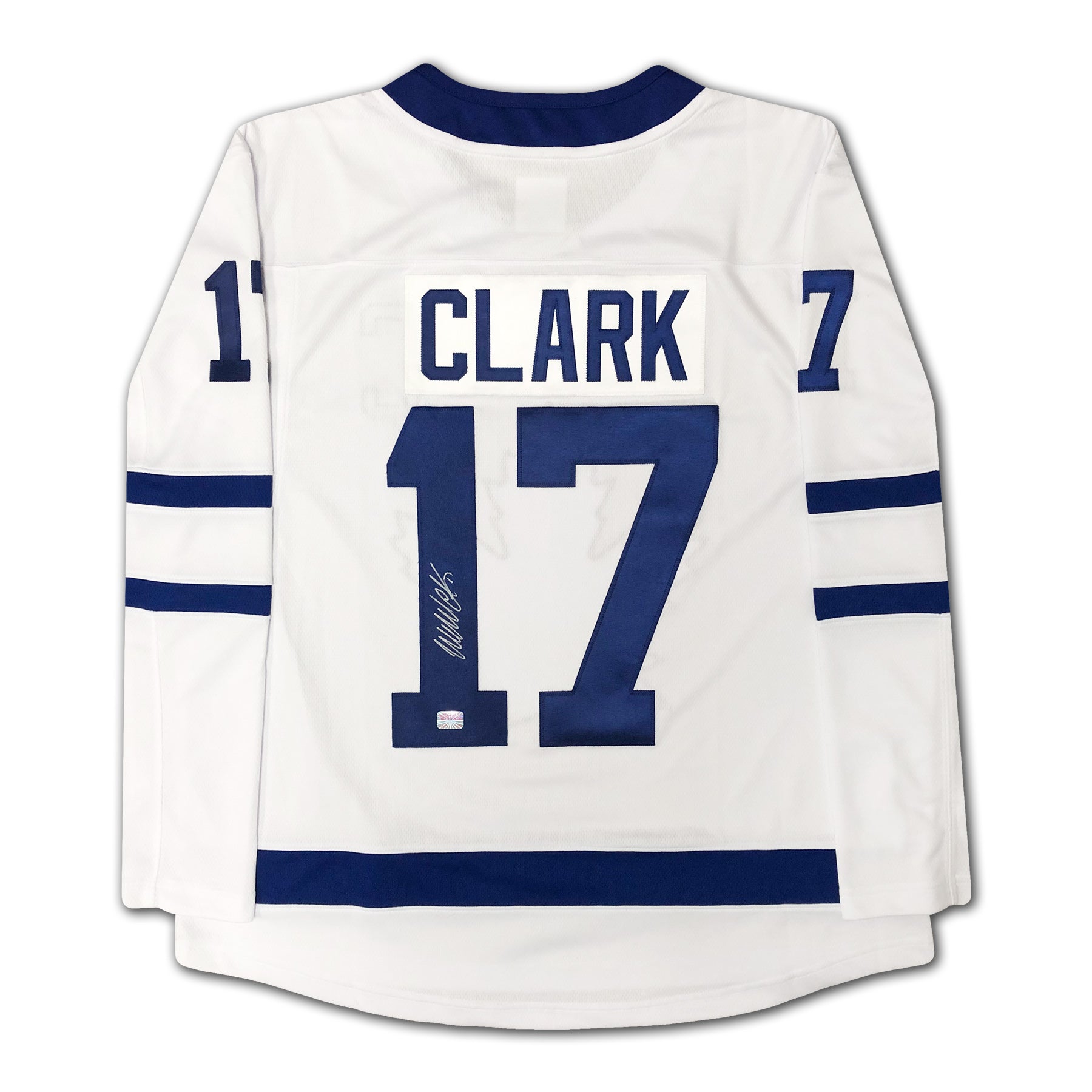WENDEL CLARK AUTOGRAPHED WHITE TORONTO MAPLE LEAFS JERSEY