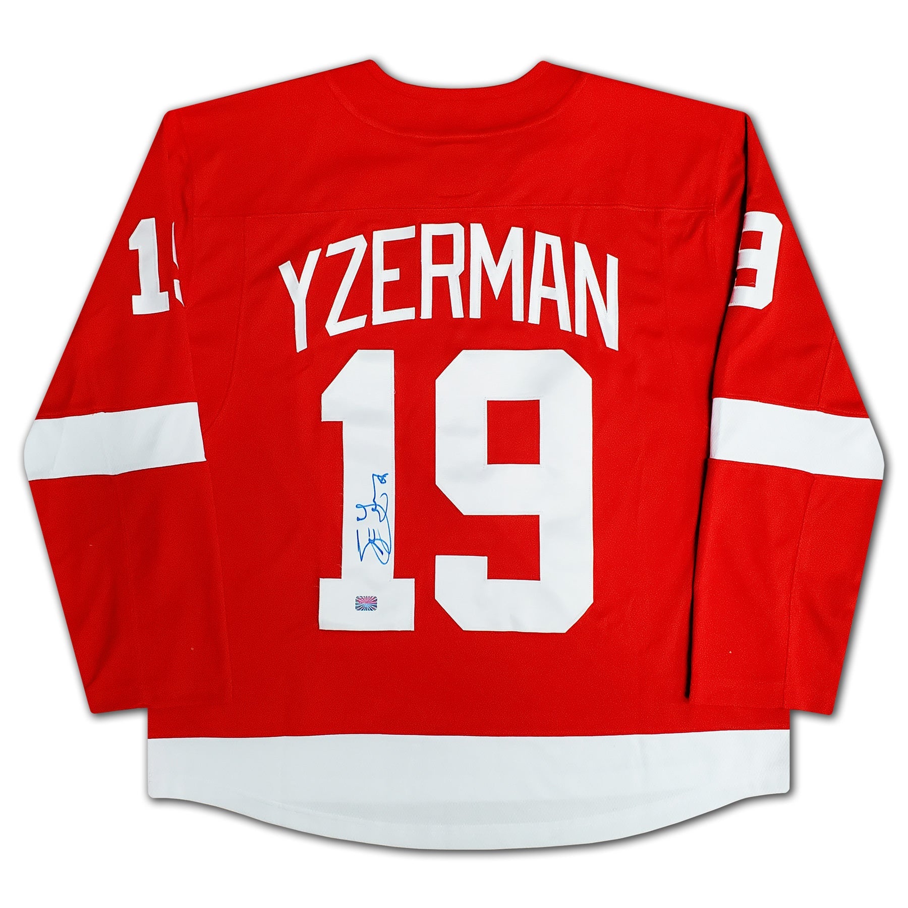STEVE YZERMAN AUTOGRAPHED RED DETROIT RED WINGS JERSEY - Image 2