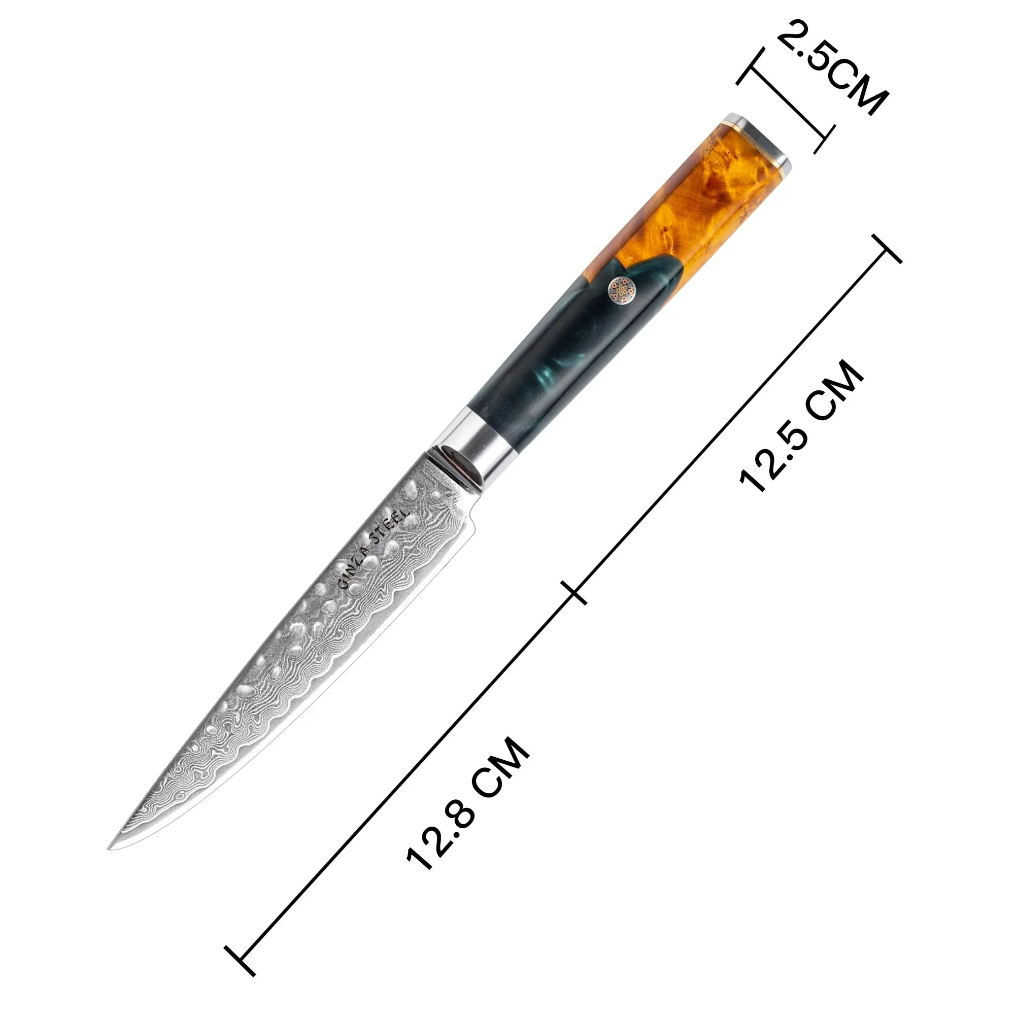 Kaze Katana 6″ Utility Knife | Damascus Steel by Ginza Steel - Image 5