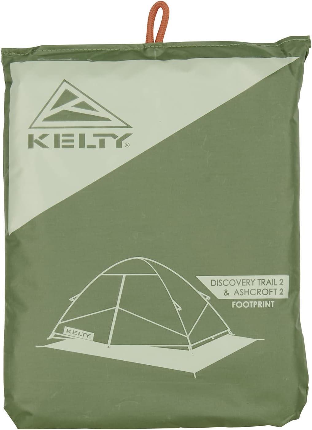 Kelty Discovery Trail 2 and Ashcroft 2 tent footprint in green storage bag