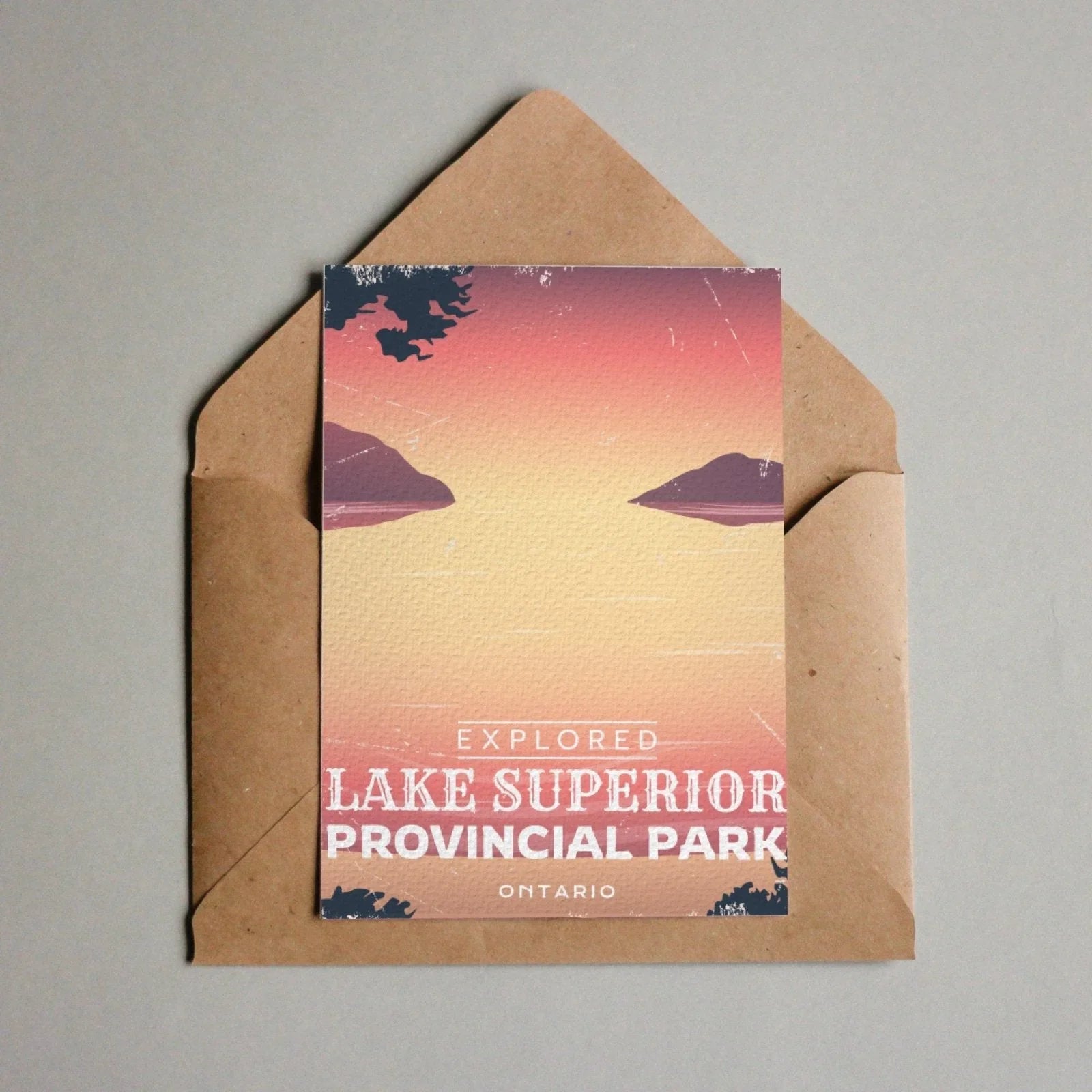 Lake Superior Ontario Provincial Park Postcard