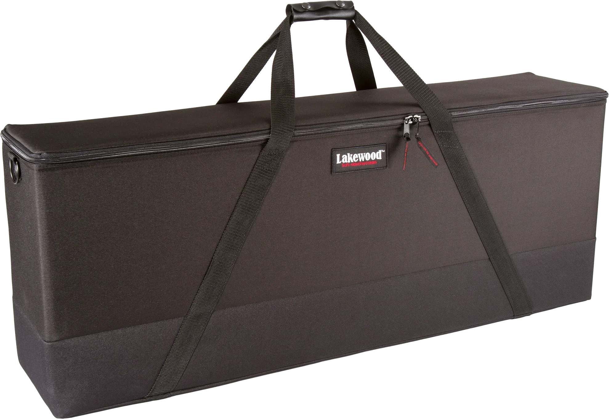 Lakewood black hard-sided carrying case with zipper and handles
