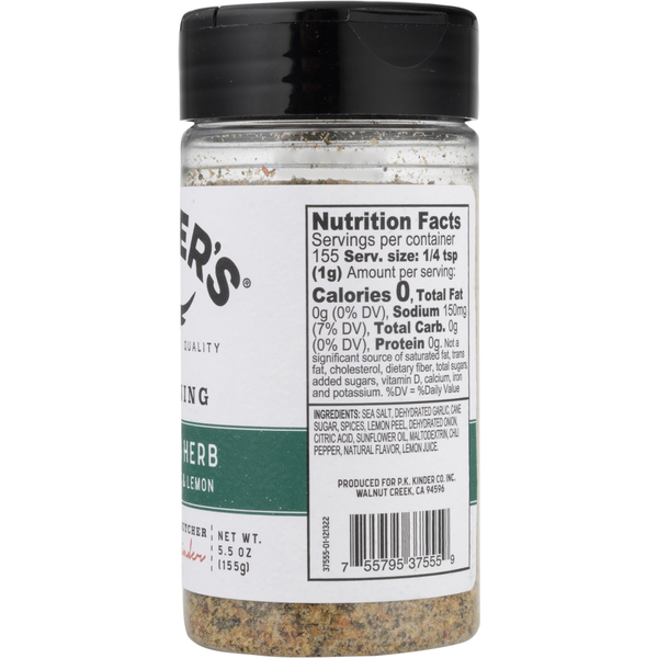 Garlic herb seasoning with lemon and sea salt