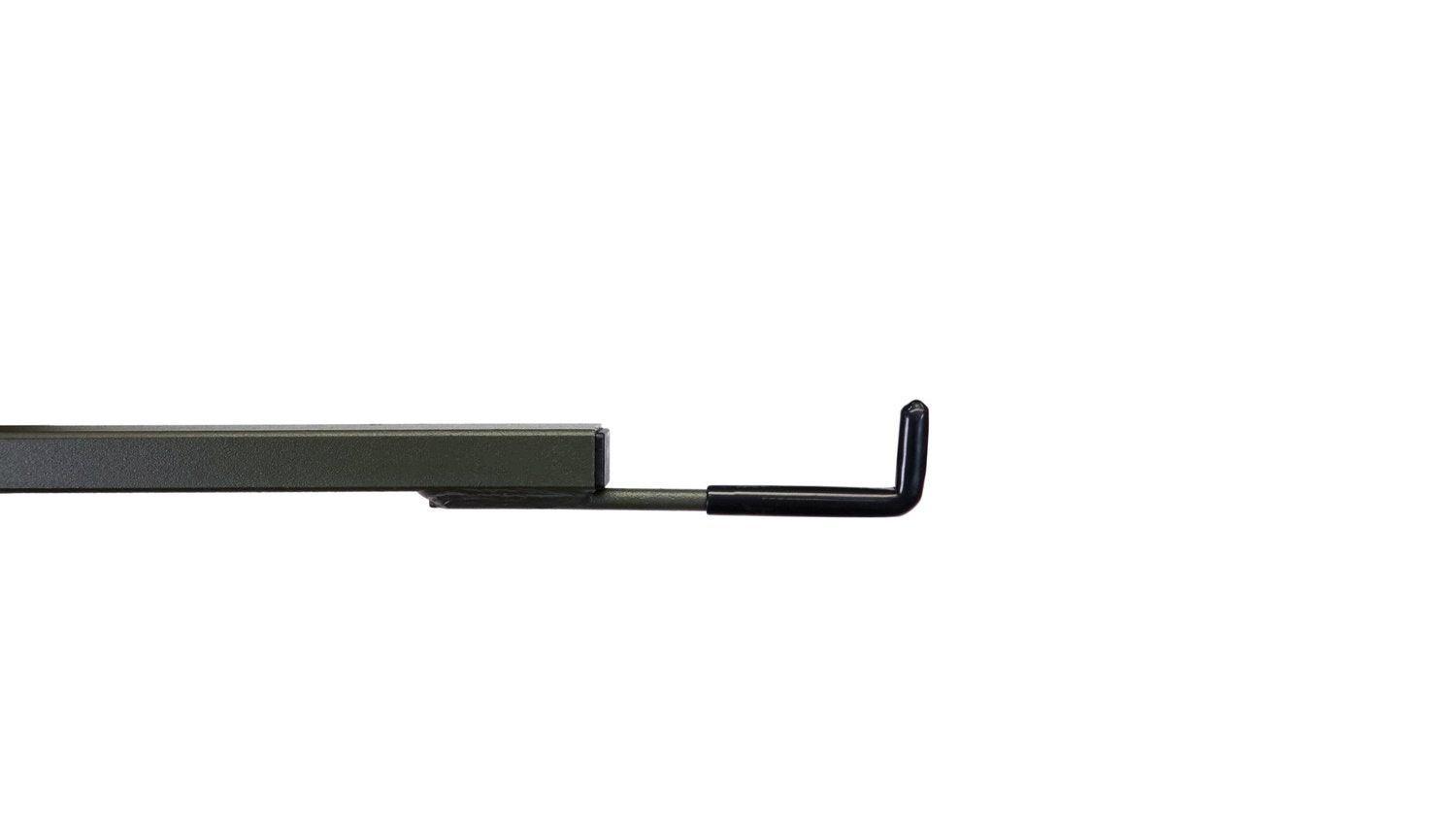 Last Chance Archery Power Lock Pro bow hanger with black hook on white background