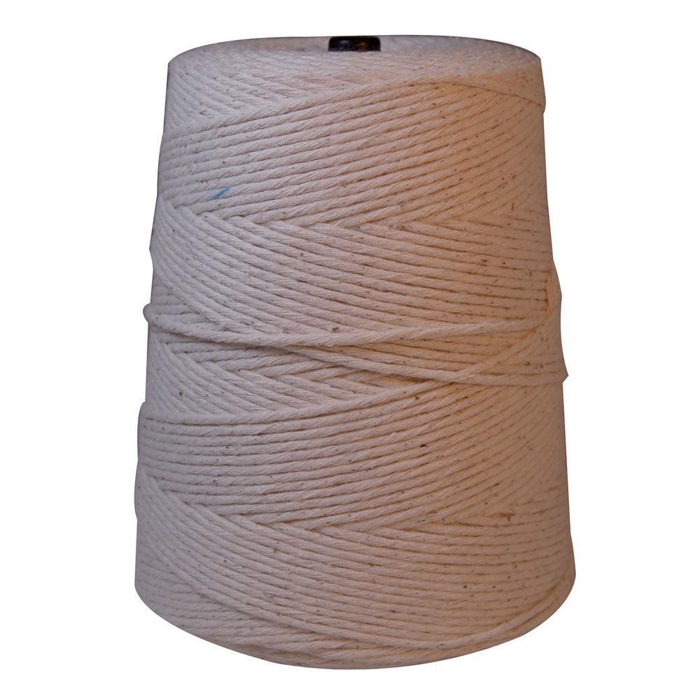 Large spool of natural cotton twine for outdoor sports and apparel crafting