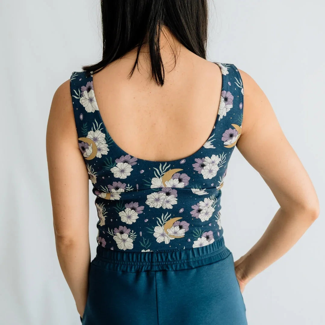 Little & Lively Ladies Bamboo Longline Bralette-Style Tank