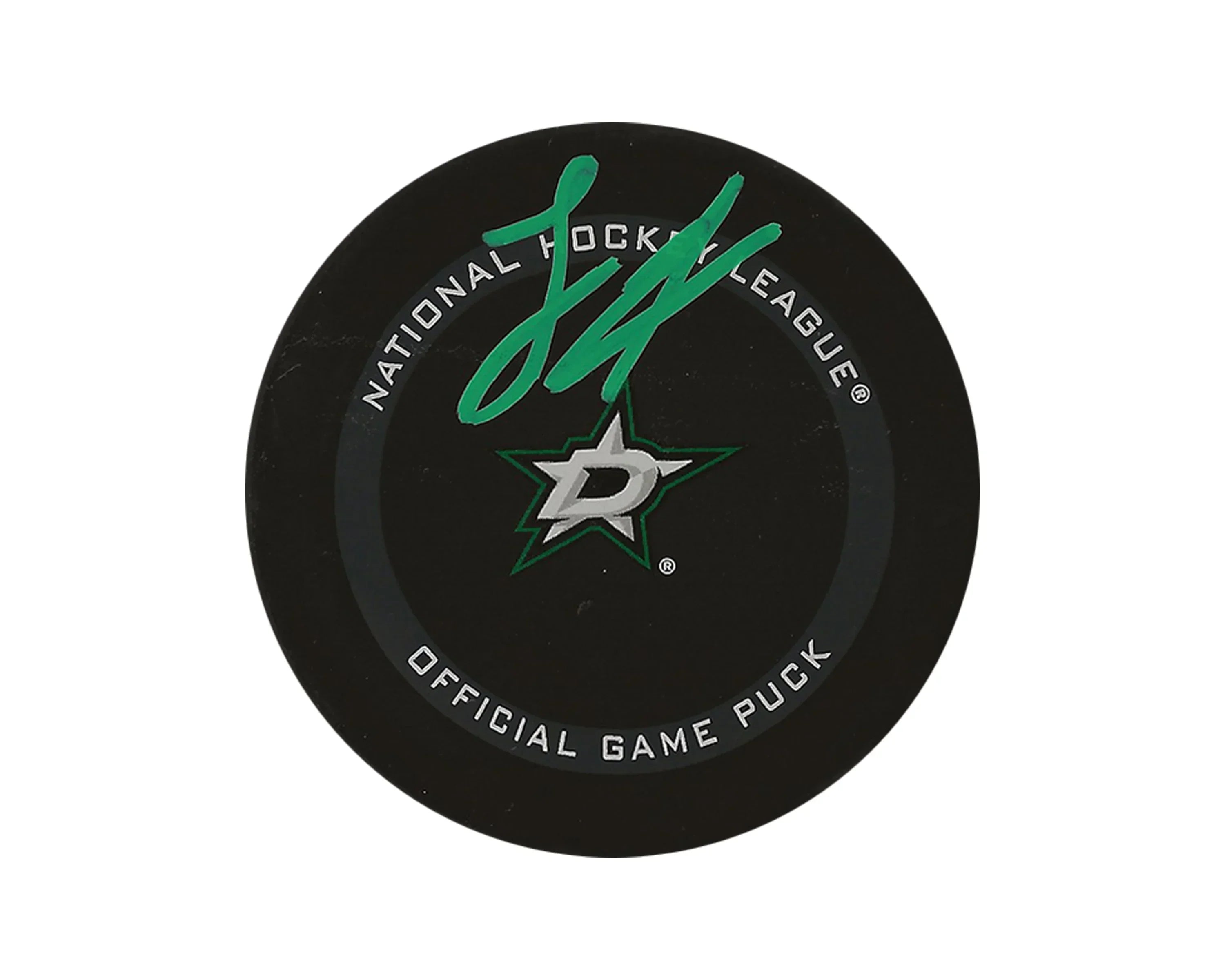 Logan Stankoven Autographed Dallas Stars Official Game Puck