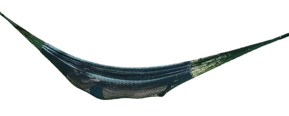 XL Mayan forest green hammock on white background