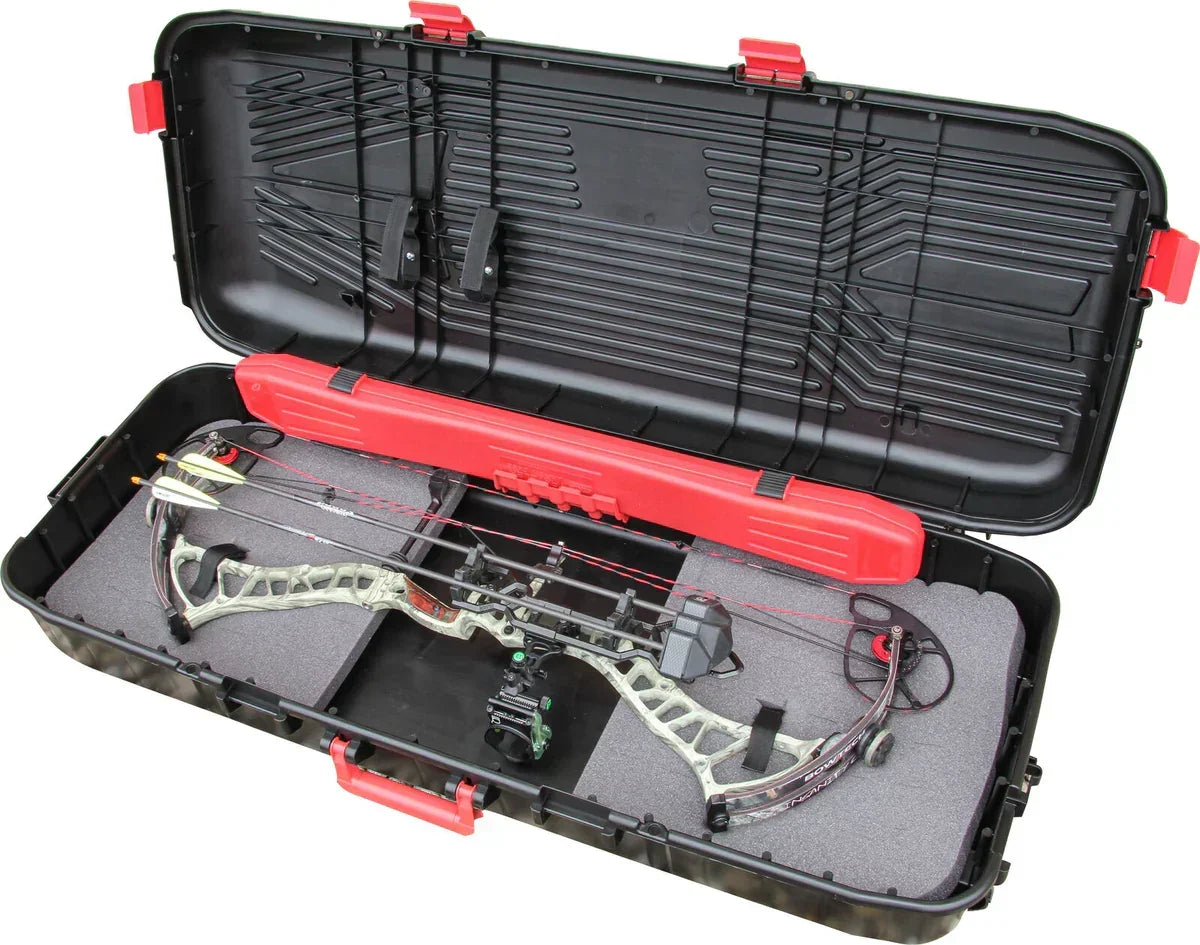 MTM Case-Gard BC44 Traveler hard compound bow case with wheels and included 9-arrow case