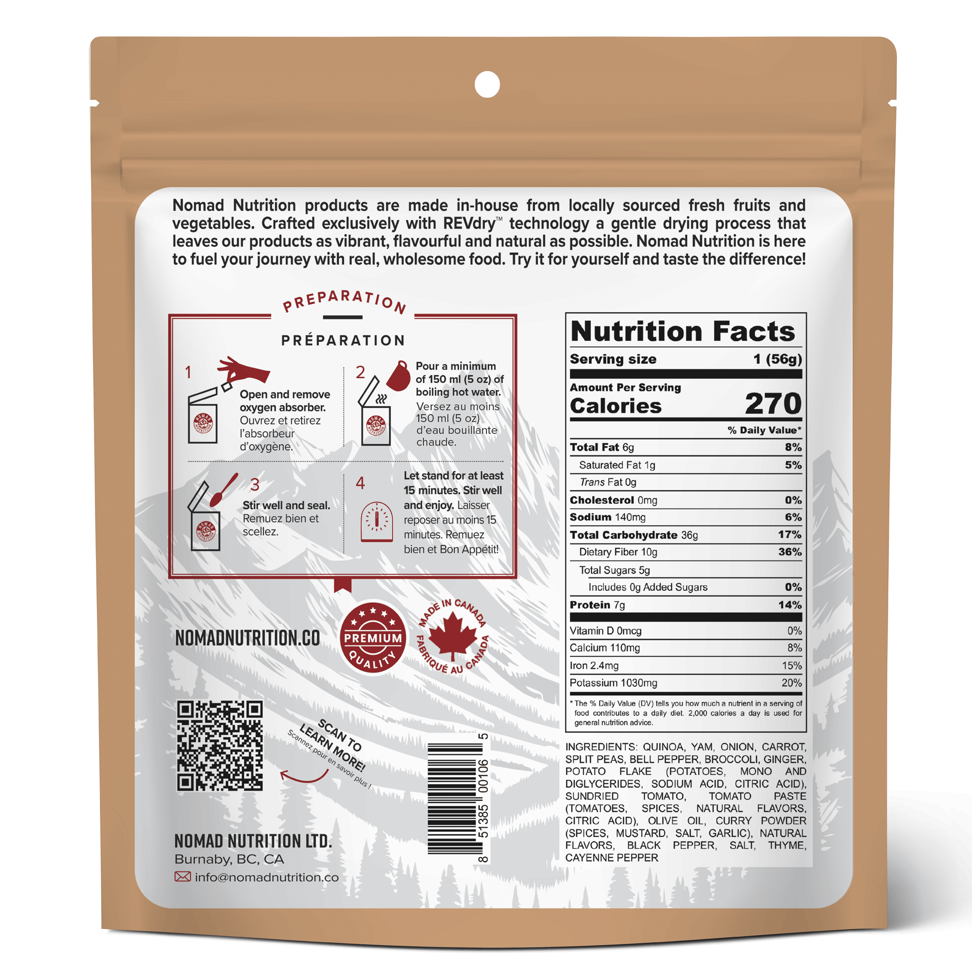 Nomad Nutrition Caribbean Curry - Half Serving