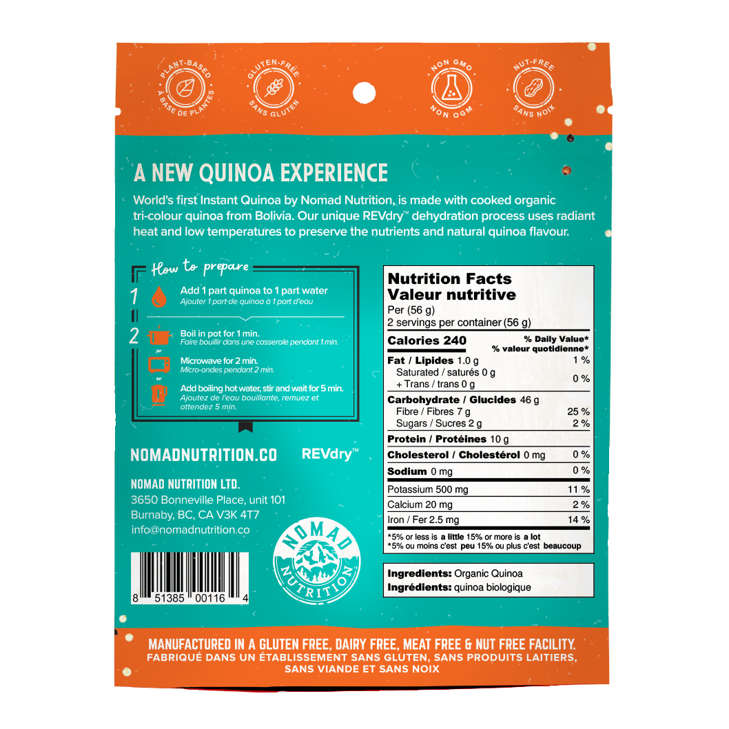 Nomad Nutrition Original Instant Quinoa