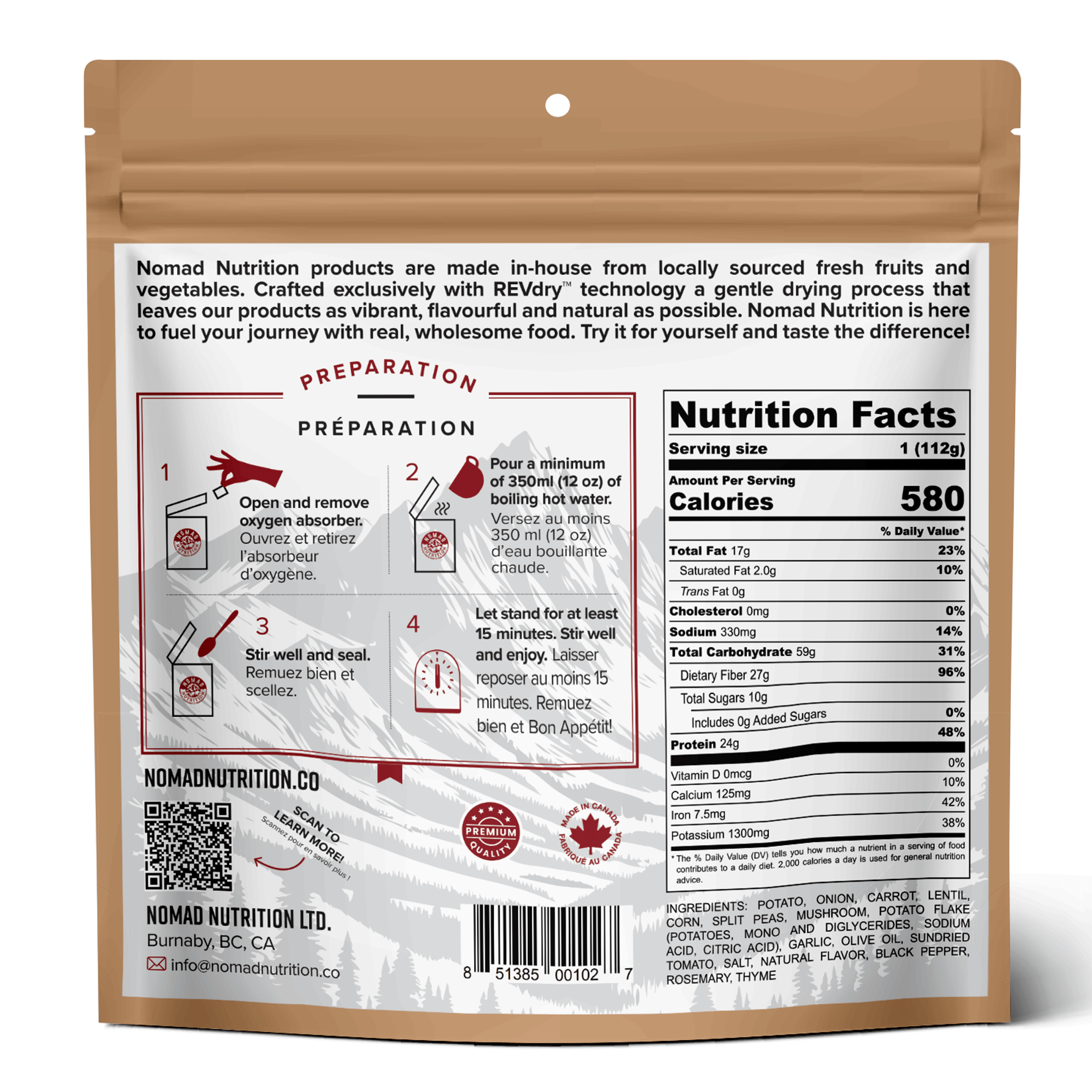 Nomad Nutrition Irish Shepherd's Pie