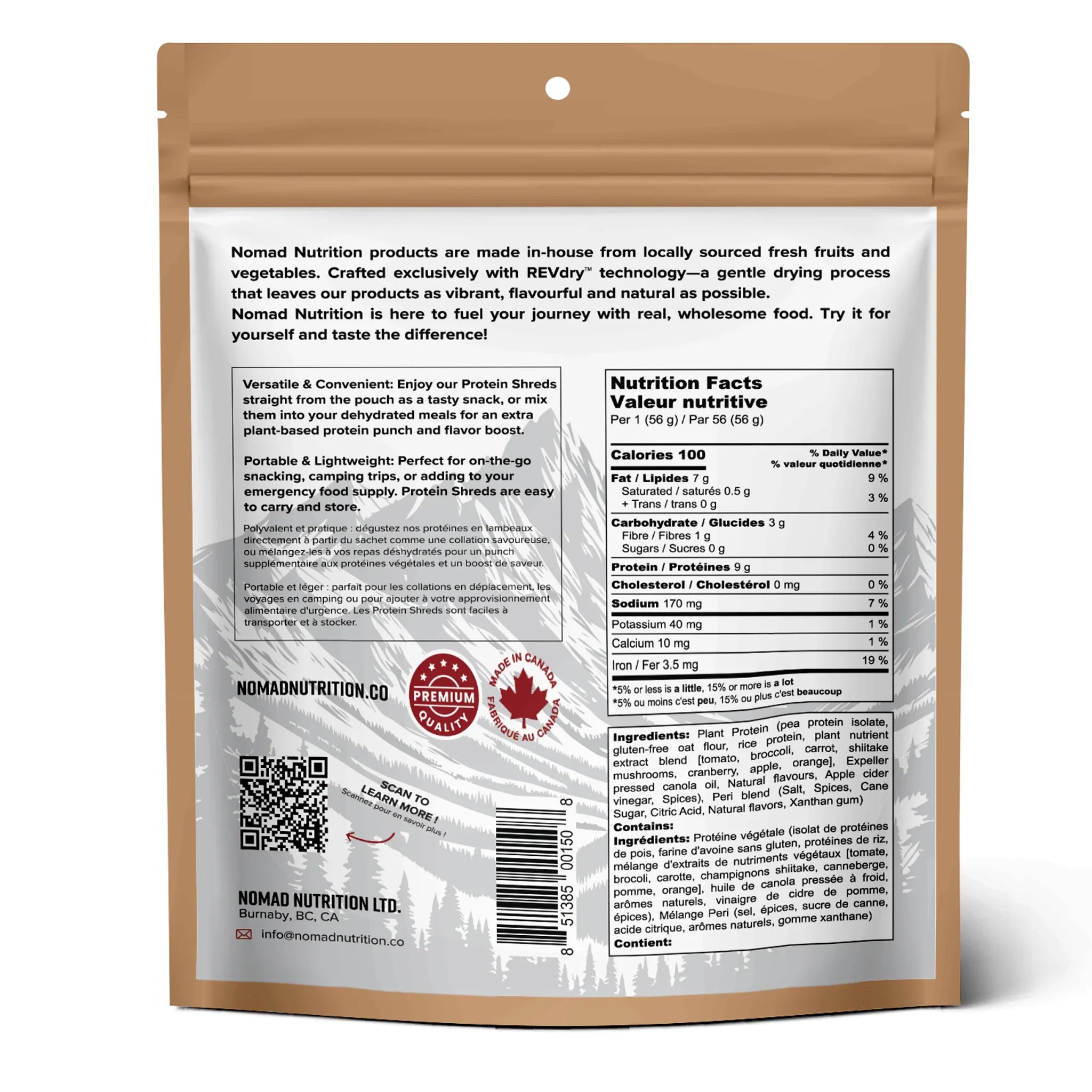 Nomad Nutrition Protein Shreds - Not Very Peri Peri