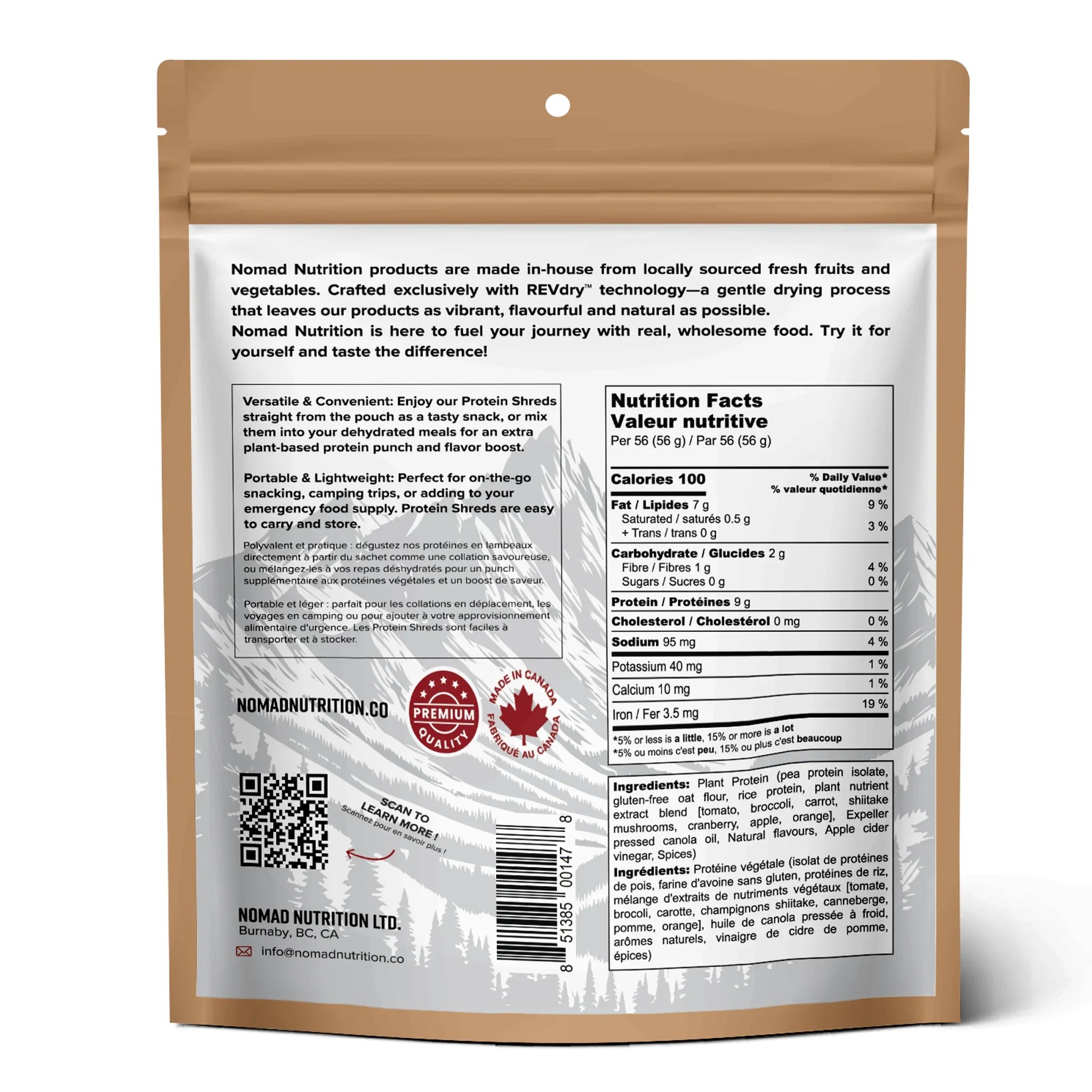 Nomad Nutrition Protein Shreds - Original Chick'n