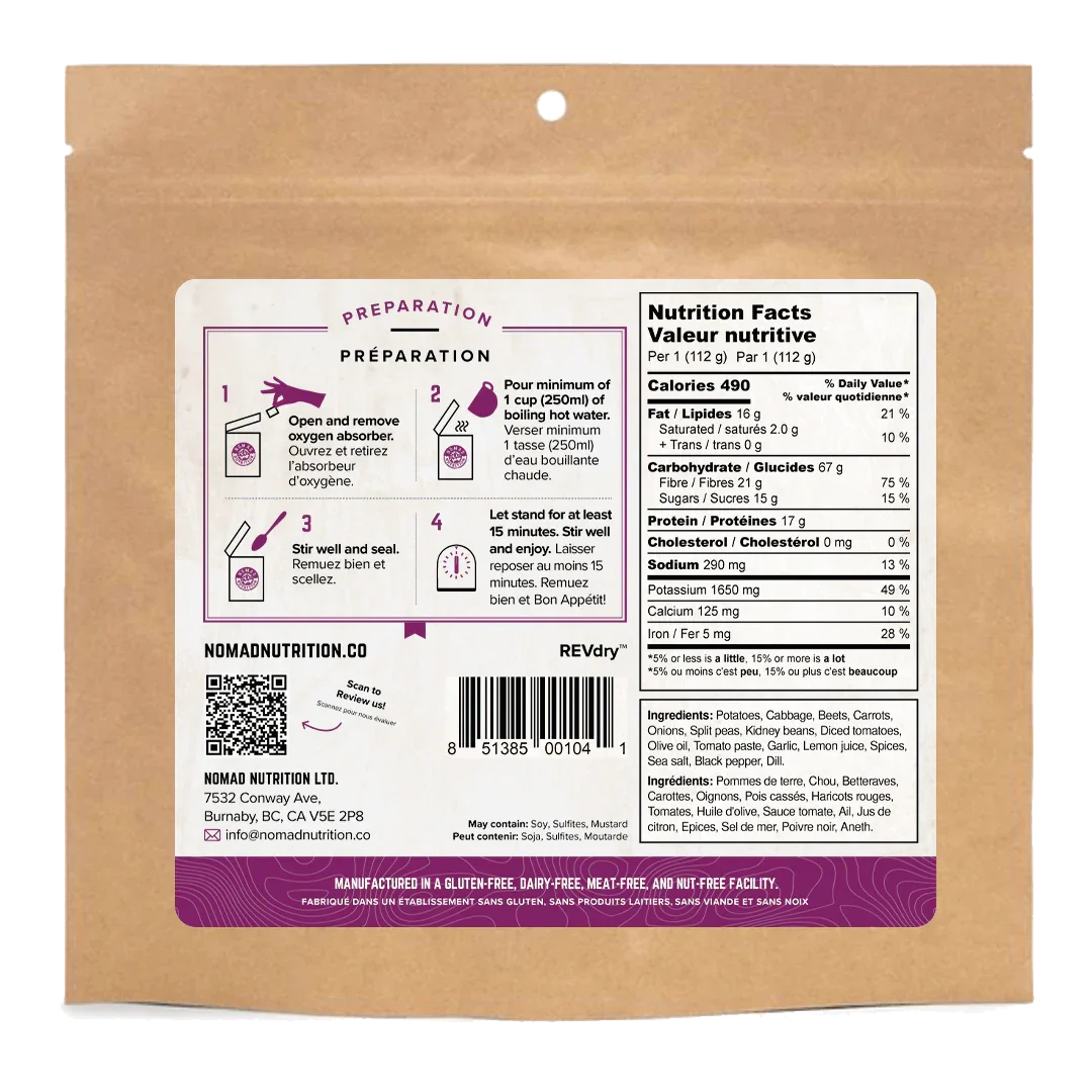 Nomad Nutrition Ukrainian Borscht