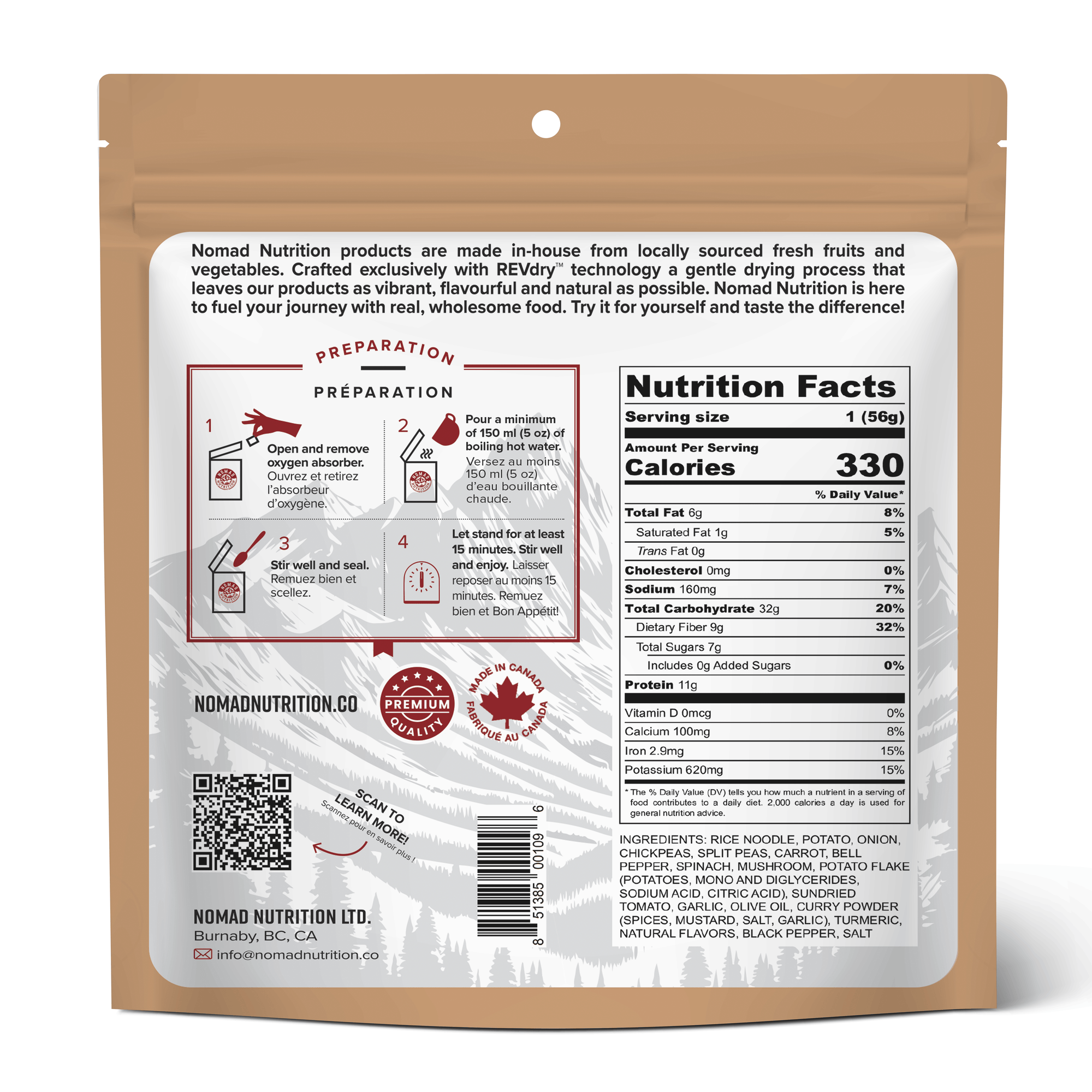 Nomad Nutrition Kathmandu Curry - Half Serving