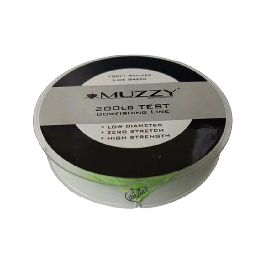 Muzzy Bowfishing Lime Green Braided Bowfishing Line
