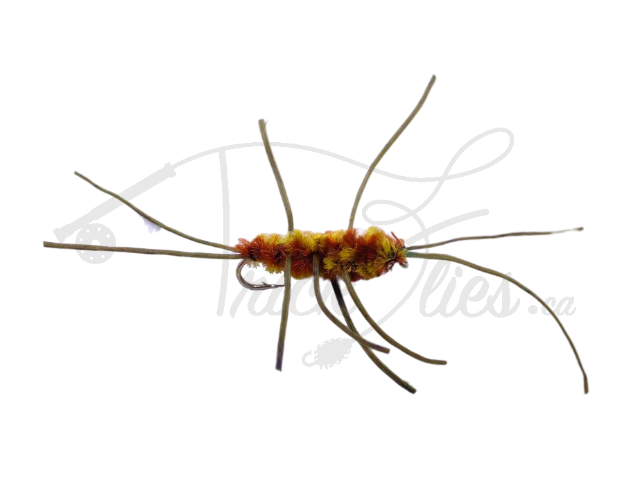 Pat's Rubber Legs olive brown stonefly nymph fly fishing lure with rubber legs