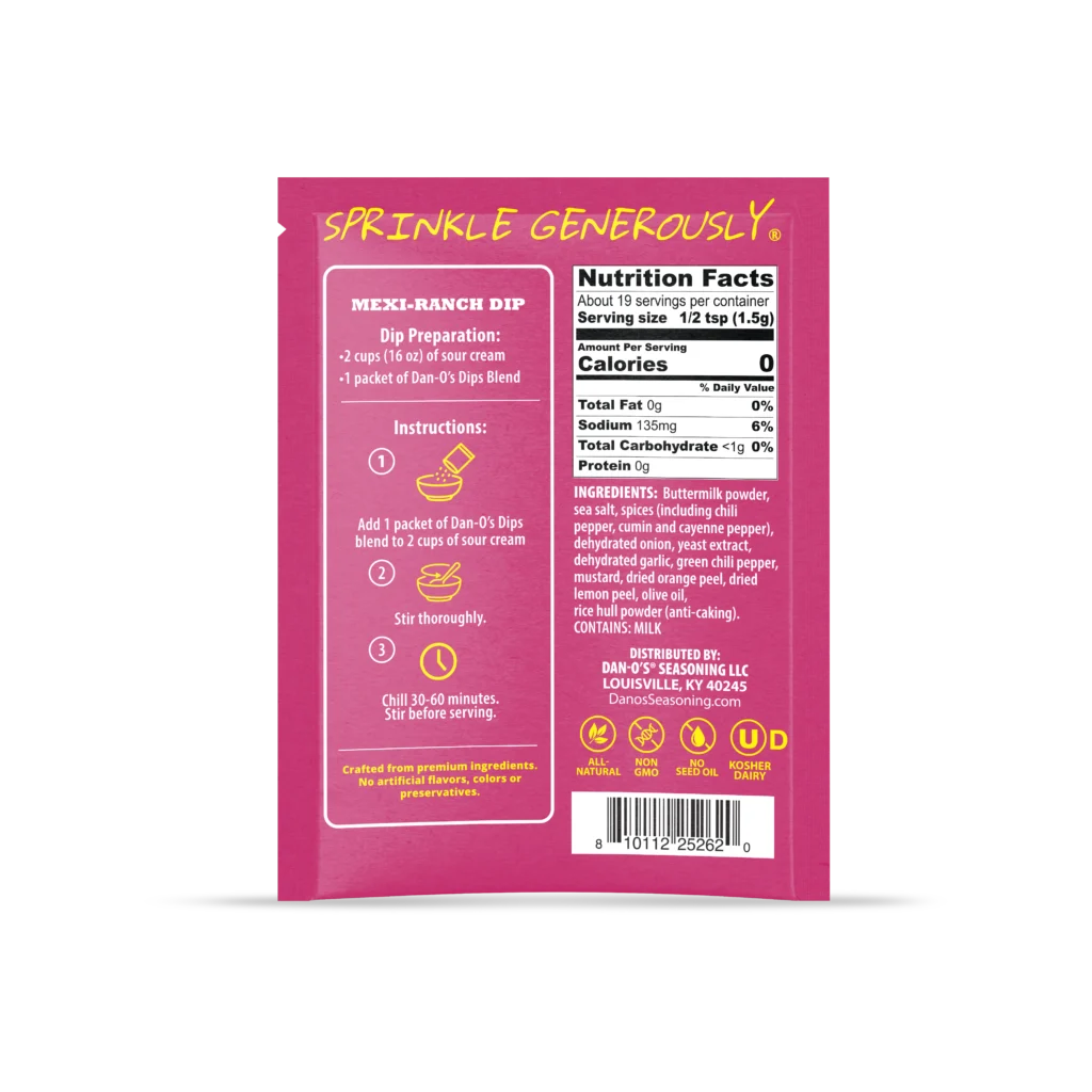 Dan‑O’s Mexi-Ranch Dip Mix Packet - Image 2