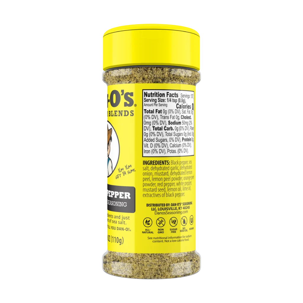 Dan‑O’s Premium Blend Lemon Pepper Seasoning - Image 2