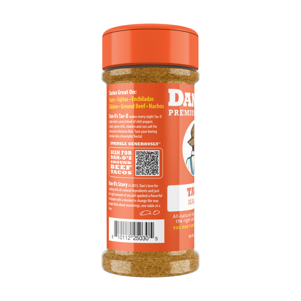 Dan‑O’s Premium Blend Tac-O Seasoning - Image 3
