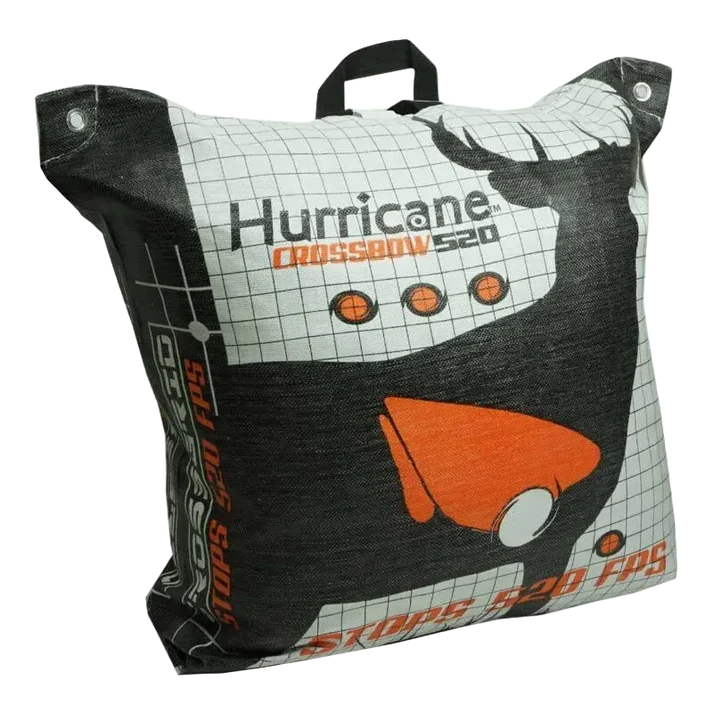 Hurricane Crossbow Bag Target with Tri-Core Technology rated for crossbows up to 520 FPS