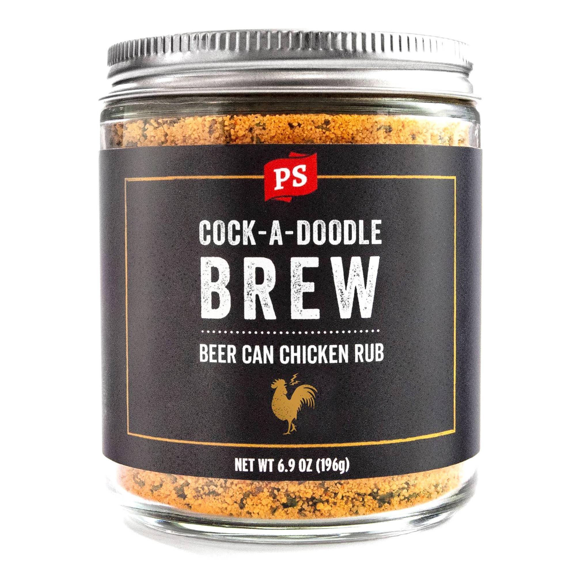 PS Seasoning BBQ Rubs - Cock-A-Doodle Brew Beer Can Chicken - Leapfrog Outdoor Sports and Apparel