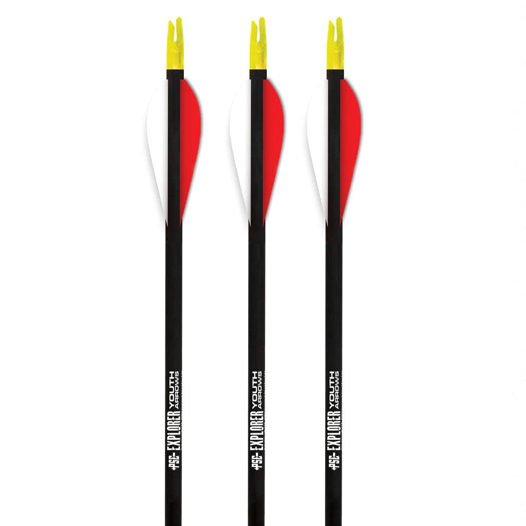 PSE Archery Explorer Fletched Youth Arrow - 3 Pack - Leapfrog Outdoor Sports and Apparel