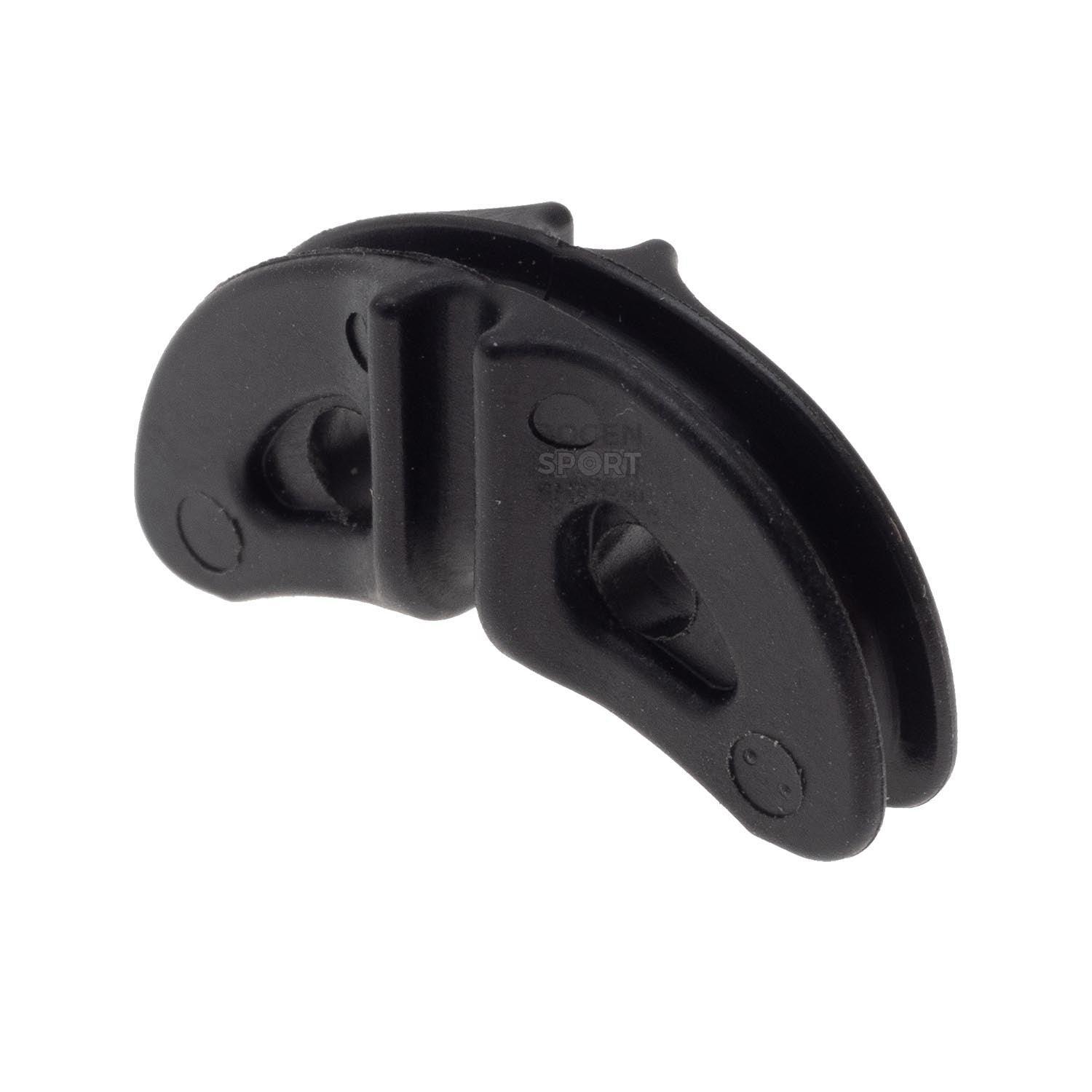 Black PSE Archery Splitter Halfmoon drilled accessory on white background