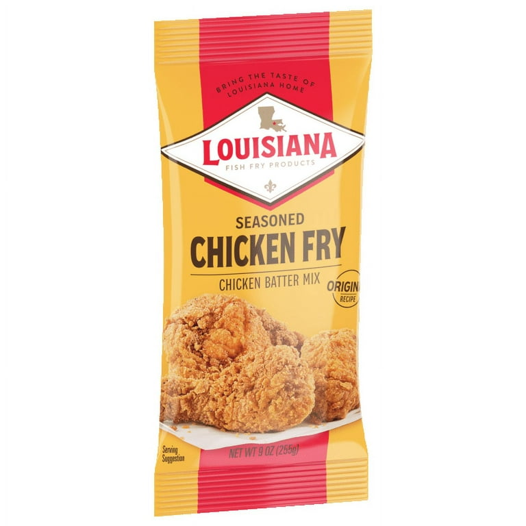 Louisiana Crispy Seasoned Chicken Fry Coating Powder Mix, 9oz - Image 2
