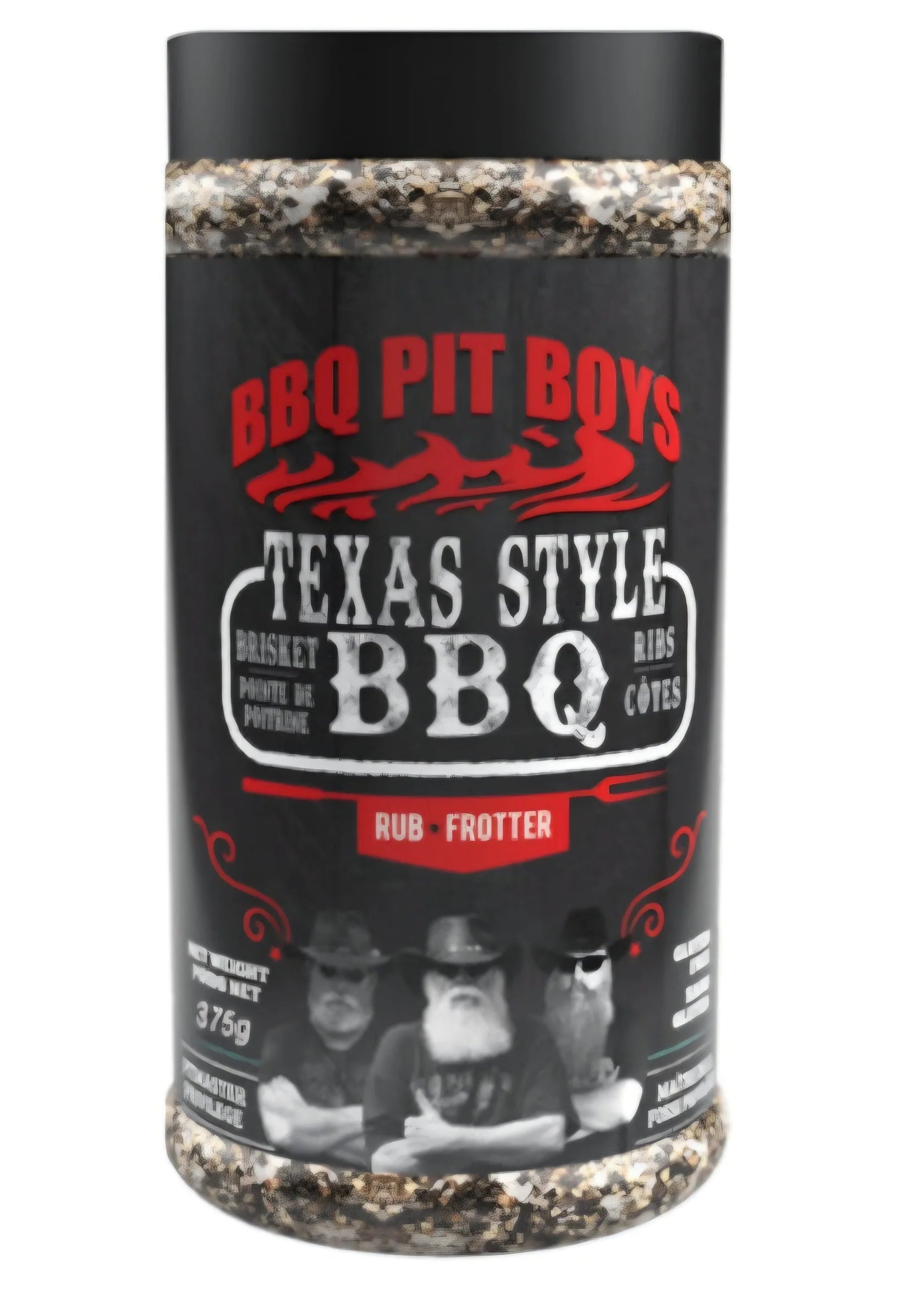 BBQ Pit Boys Texas Style BBQ Rub 320 g with black pepper and salt for brisket, beef ribs, steak and grilling