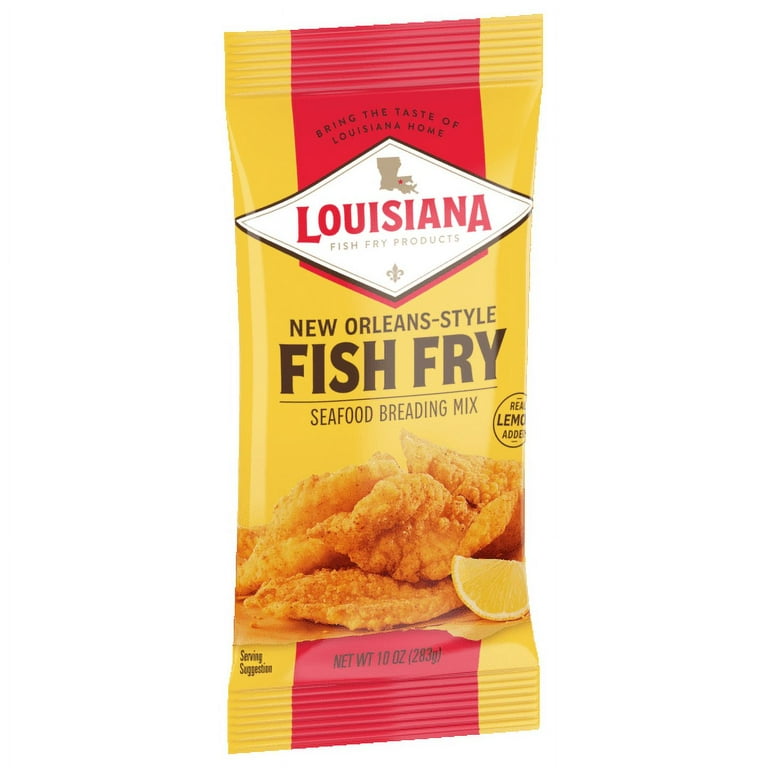 Louisiana New Orleans Style Crispy Seafood Coating Mix, 10 oz