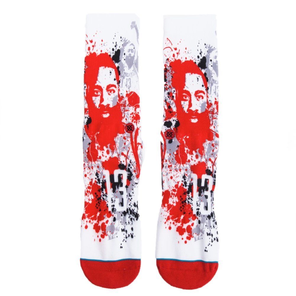 Inspired X Stance Houston Rockets Harden Splatter Multicolour Sockss