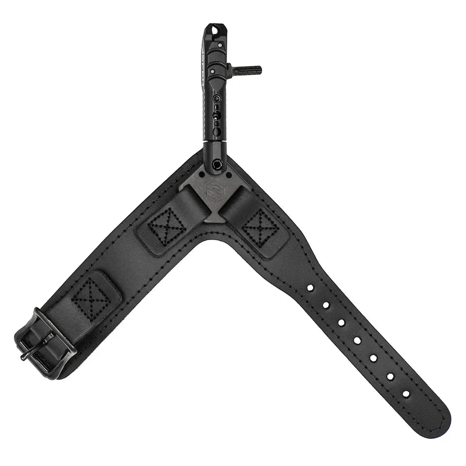 Scott Archery Aspen black wrist strap bow release with buckle and trigger.